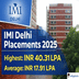 IMI Delhi Placement Report 2025 Released @imi.edu; Check Highlights From Here